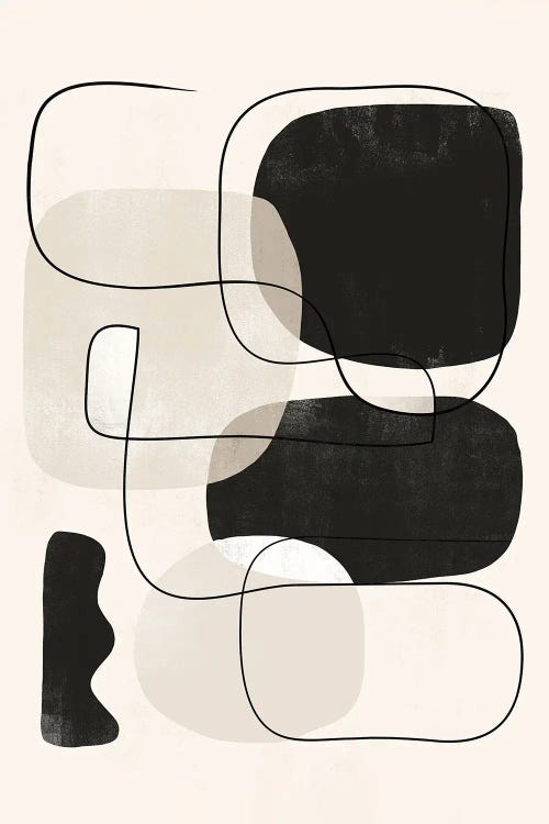Abstract Flow Minimal II by Helo Moraes wall art