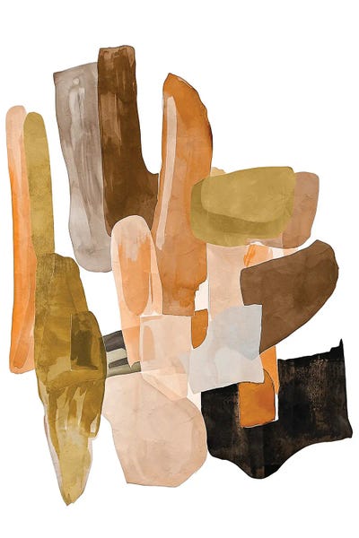 Helo Moraes: Abstract Brush Rupestrian I by Helo Moraes