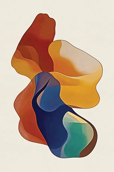 Abstract Colorful I by Helo Moraes canvas print