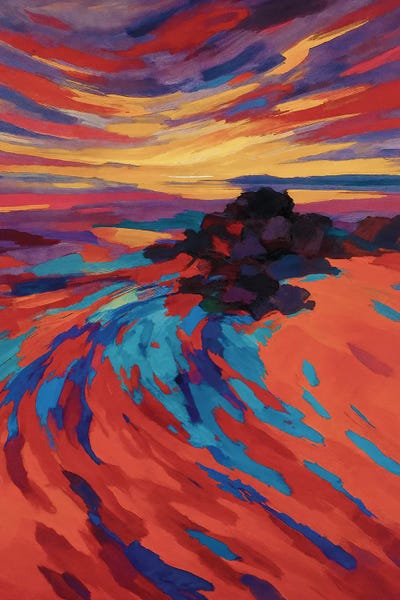 Helo Moraes: Impressionist Coastline by Helo Moraes