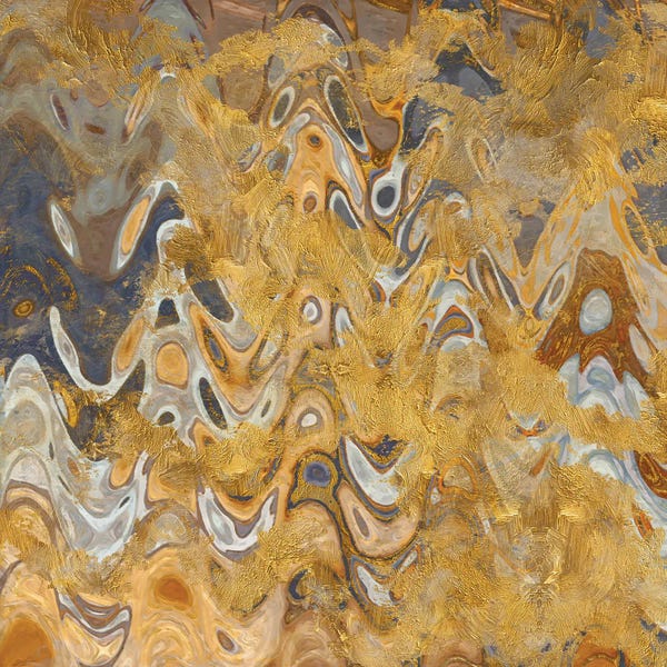 Black & White & Gold: Abstract Spark Diptych VII by Helo Moraes