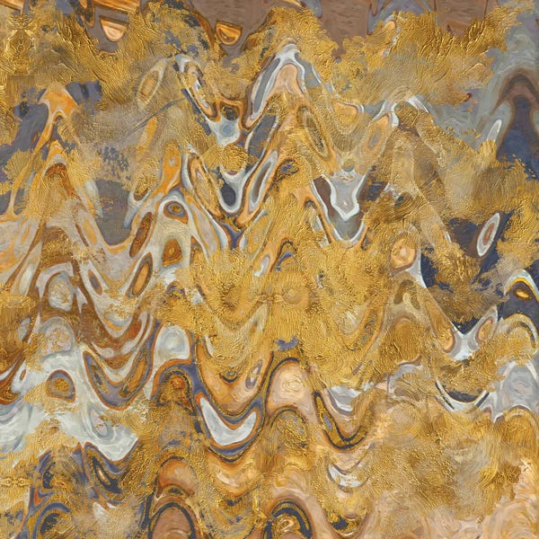 Black & White & Gold: Abstract Spark Diptych VIII by Helo Moraes