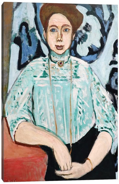 Portrait of Greta Moll Canvas Art Print - Henri Matisse