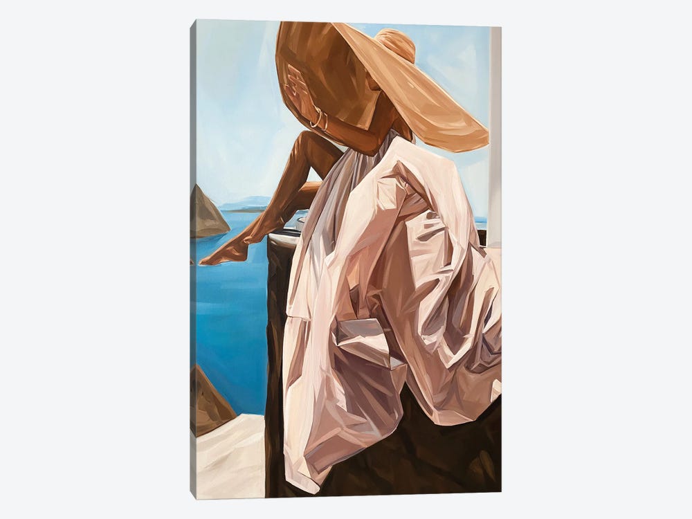 Santorini by Hana Tischler 1-piece Canvas Art
