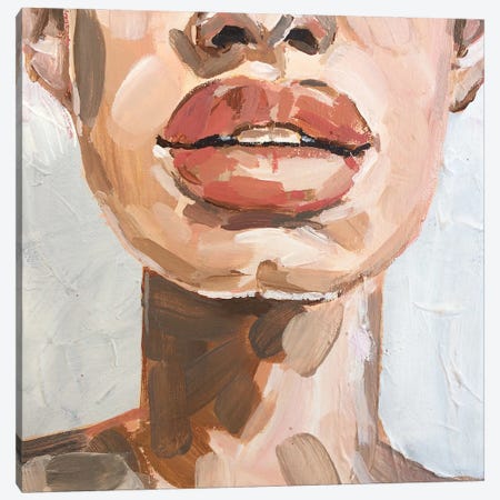 Nude Lips II Canvas Print #HNA18} by Hana Tischler Art Print