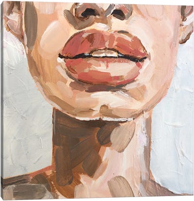 Nude Lips II Canvas Art Print - Hana Tischler