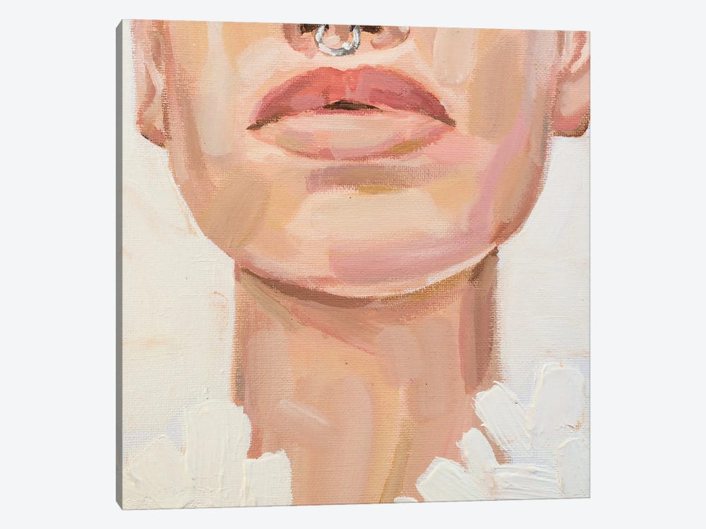 Nude Lips by Hana Tischler 1-piece Canvas Art