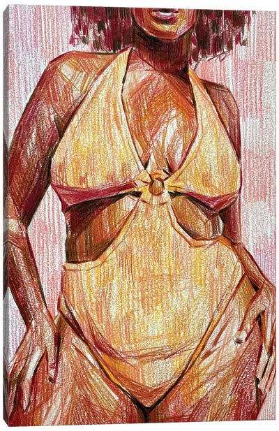 Sabey Canvas Art Print - Women's Swimsuit & Bikini Art
