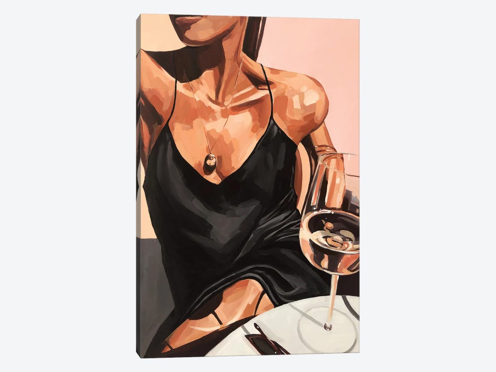 Rosé All Day by Hana Tischler 1-piece Canvas Art Print