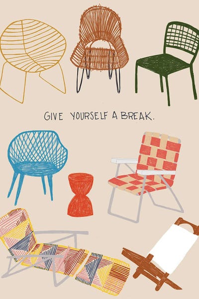 Easy Chair by Hanna Beisang multi panel art