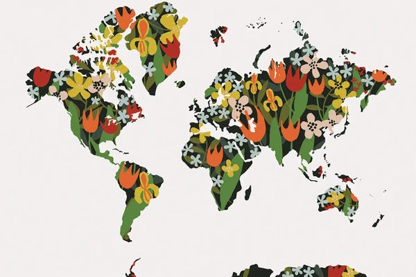 Globes: Floral World by Hanna Beisang