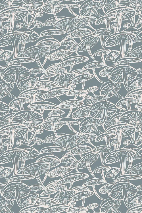Mushroom Branch Pattern NEU by Hanna Beisang wall art
