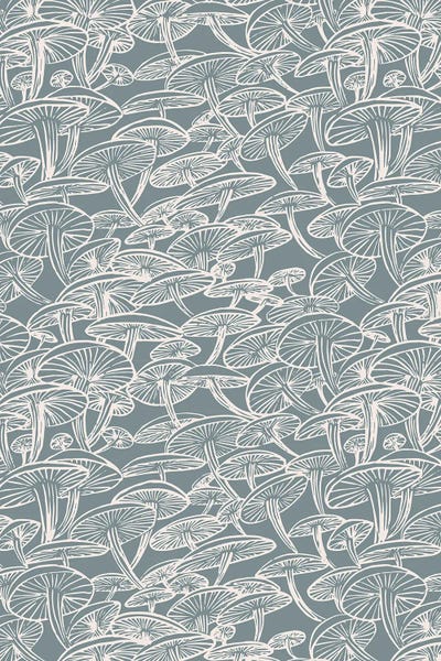 Mushrooms: Mushroom Branch Pattern NEU by Hanna Beisang