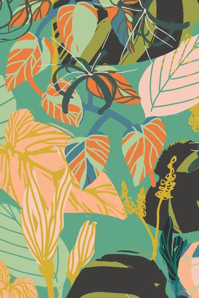 Overgrowth Amplified Overgrowth Pattern by Hanna Beisang canvas print