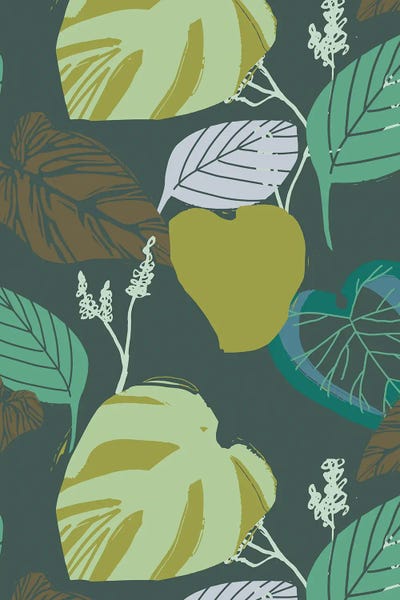 Fine Art Print: Overgrowth Amplified Undergrowth Pattern by Hanna Beisang