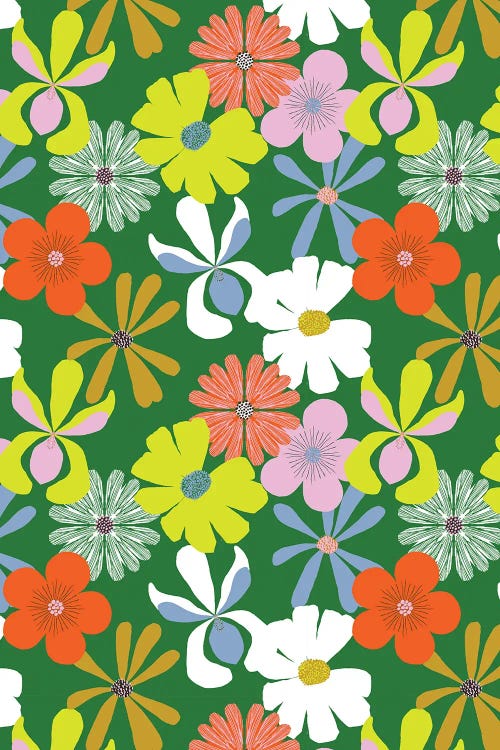 Sunshine Garden Flowers Pattern