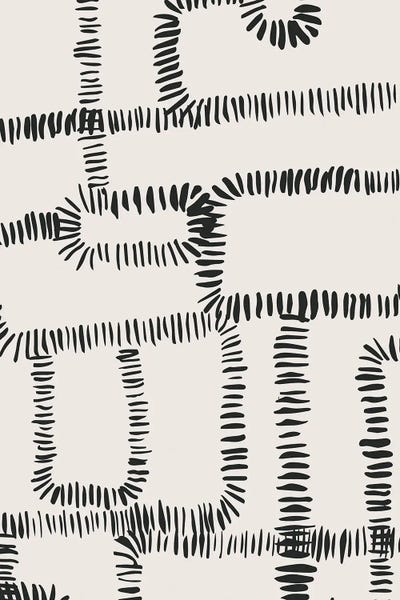 Black & White Patterns: Bloom Trail by Hanna Beisang