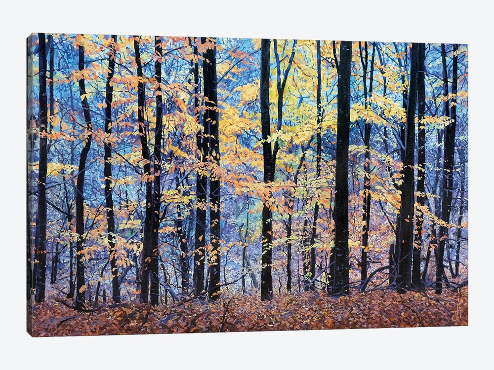 Forestscape. Blue And Yellow by John Hancock 1-piece Canvas Artwork