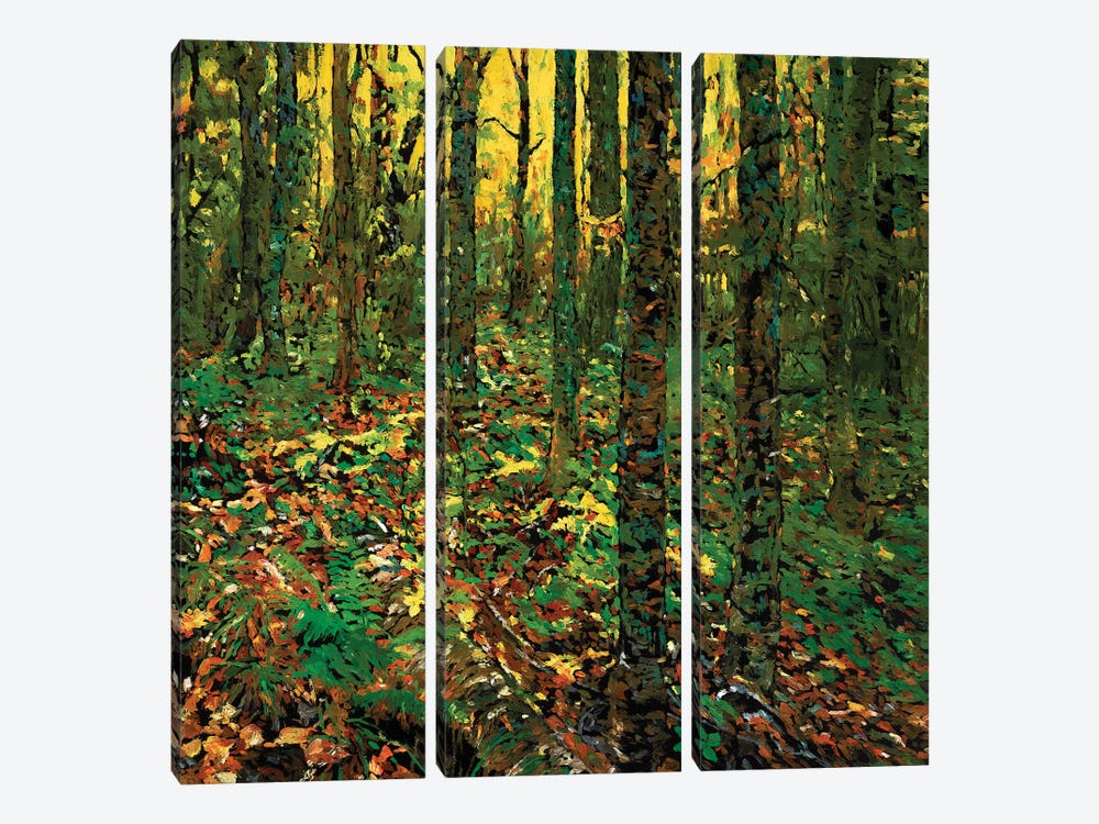 Undergrowth by John Hancock 3-piece Canvas Art Print