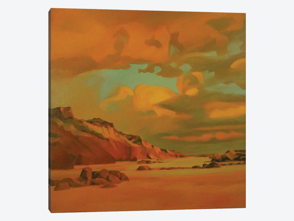 Cliffs At Sunset by John Hancock 1-piece Canvas Artwork