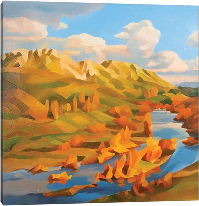 Flaming Ait Canvas Art Print - John Hancock