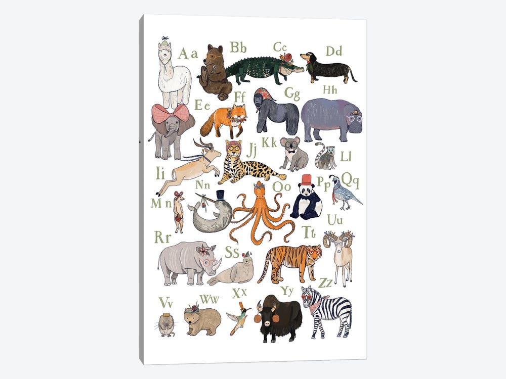 ABC Party Animal by Hanna Melin 1-piece Art Print