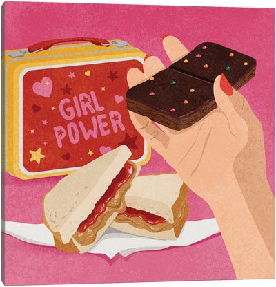 Girl Power Canvas Art Print - Hannah Rand