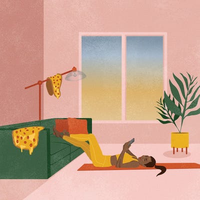 Persistence Of Quarantine by Hannah Rand framed canvas print