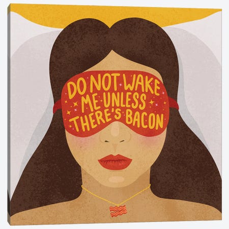 Do Not Wake Me Canvas Print #HNR21} by Hannah Rand Art Print
