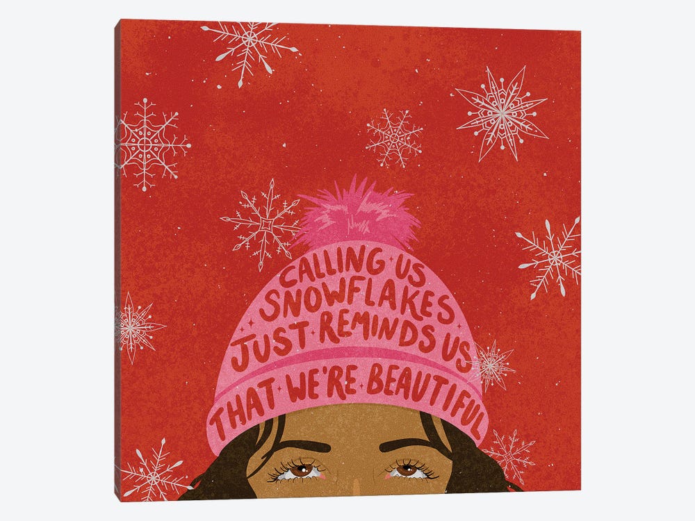 Snowflakes Are Beautiful by Hannah Rand 1-piece Art Print
