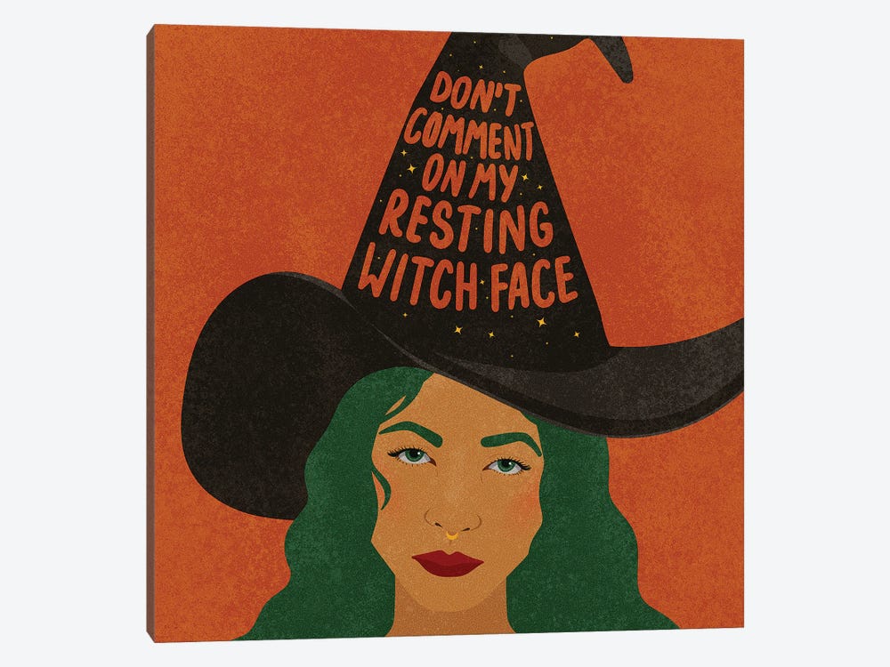 Resting Witch Face by Hannah Rand 1-piece Canvas Print