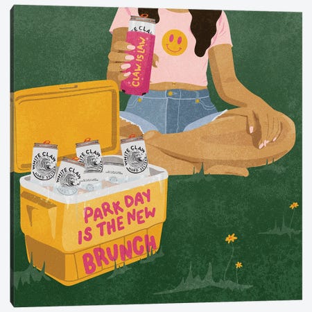 Park Day Canvas Print #HNR5} by Hannah Rand Canvas Art