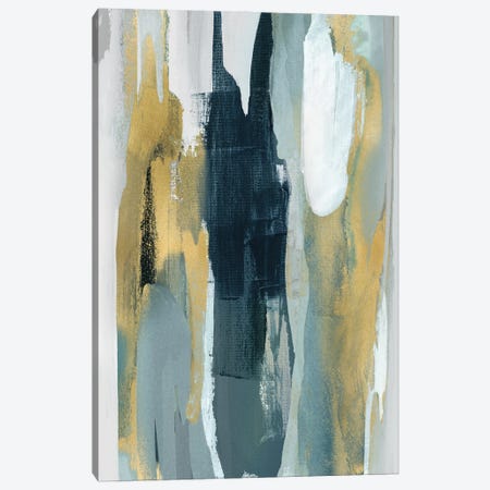 Converge Teal I Canvas Print #HNS15} by Jackie Hanson Canvas Art
