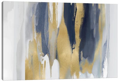 Echoes In Blue And Gold II Canvas Art Print - Top Art