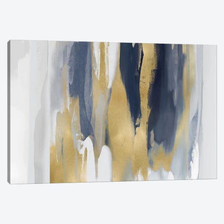 Echoes In Blue And Gold II Canvas Print #HNS18} by Jackie Hanson Canvas Art Print