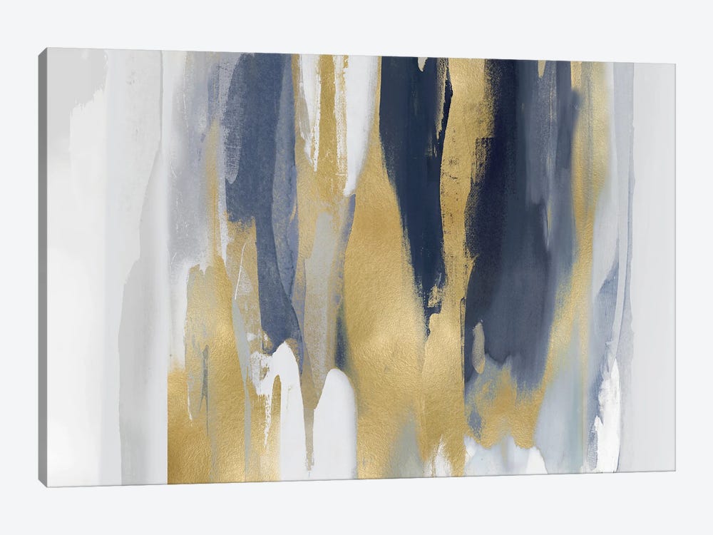 Echoes In Blue And Gold II by Jackie Hanson 1-piece Canvas Print