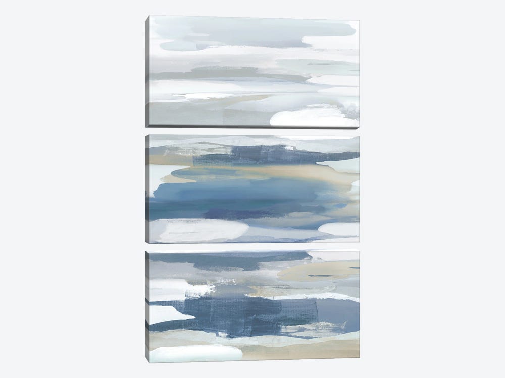 Intuition Blue by Jackie Hanson 3-piece Art Print
