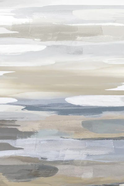 Intuition Blue And Tan by Jackie Hanson canvas print