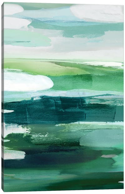 Intuition Green Canvas Art Print