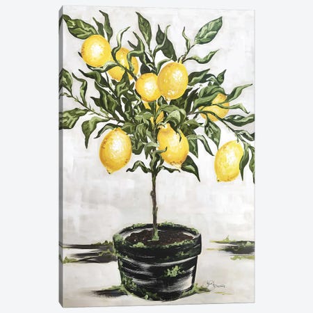 Lemon Tree Canvas Print #HOA11} by Hollihocks Art Canvas Wall Art