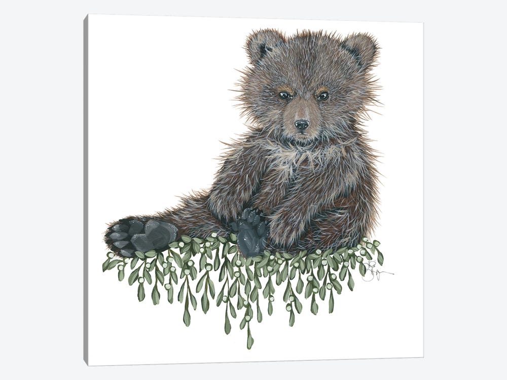 Baby Bear by Hollihocks Art 1-piece Art Print