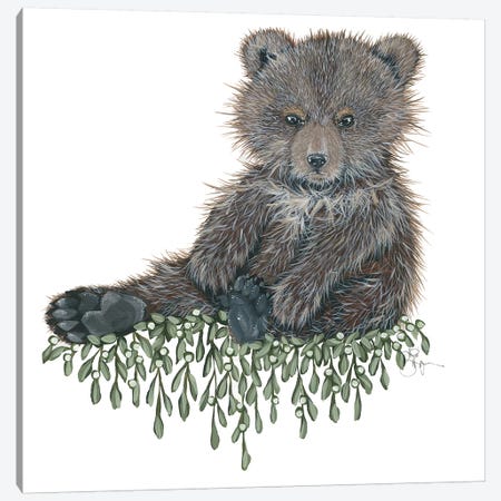 Baby Bear Canvas Print #HOA21} by Hollihocks Art Art Print