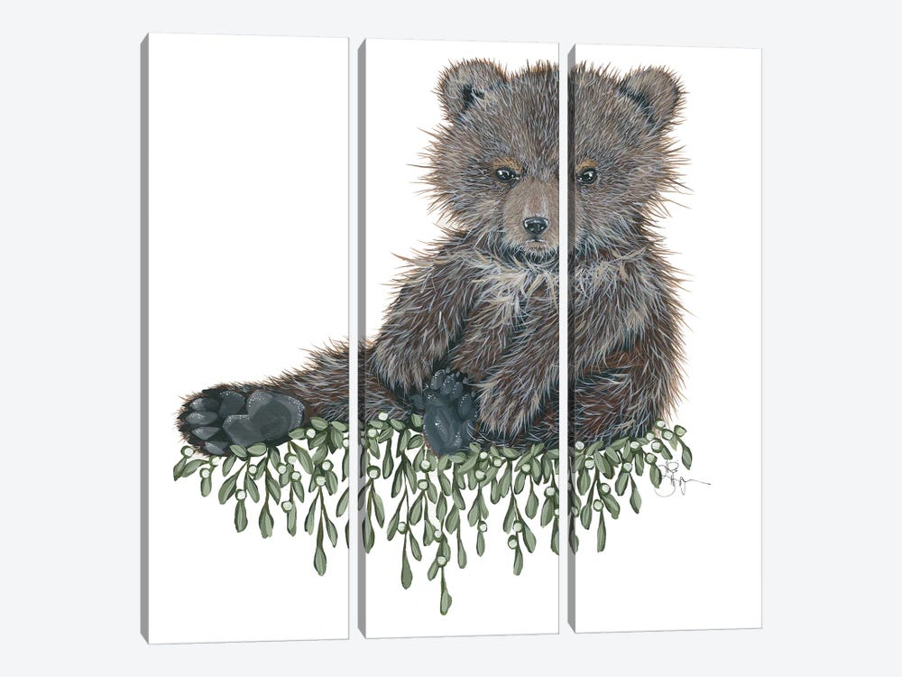 Baby Bear 3-piece Canvas Print