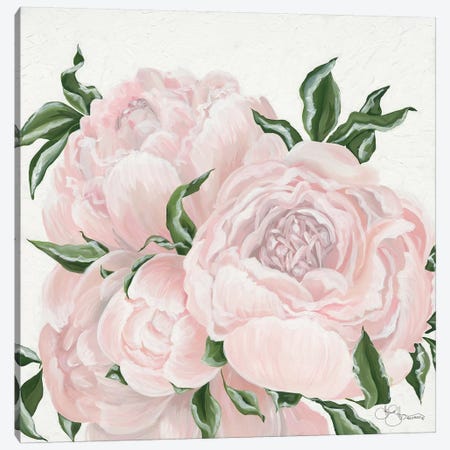 Pink Flowers Canvas Print #HOA35} by Hollihocks Art Canvas Art Print