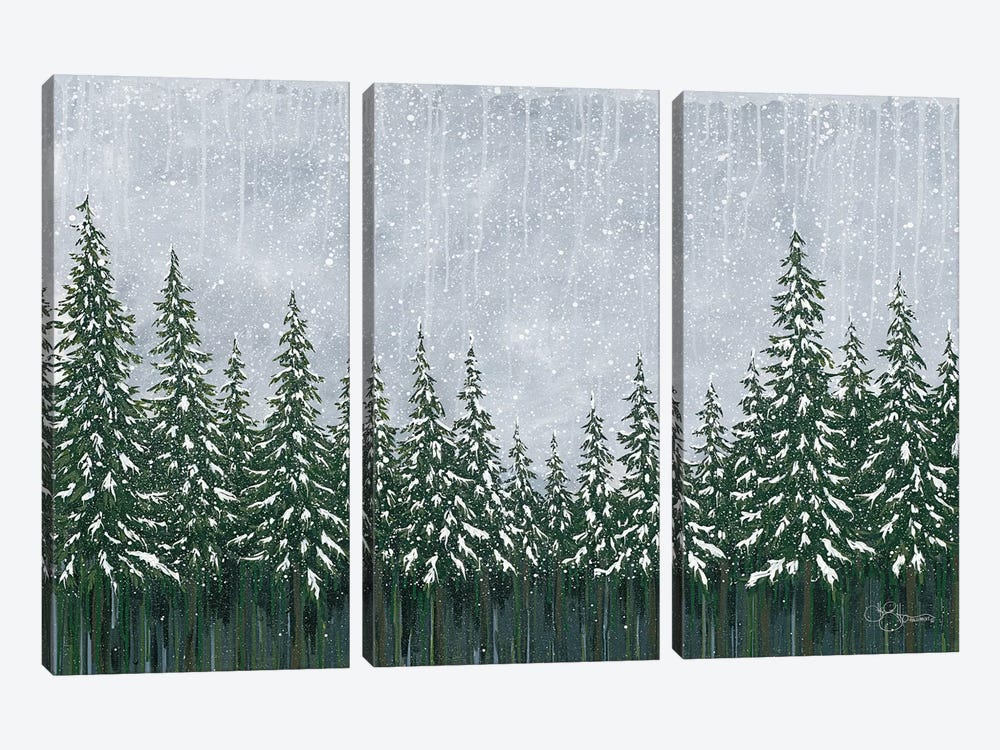 Snowy Forest by Hollihocks Art 3-piece Canvas Art Print