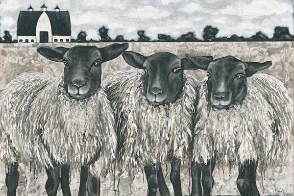 Penny Lane Publishing: Three Sheep by Hollihocks Art