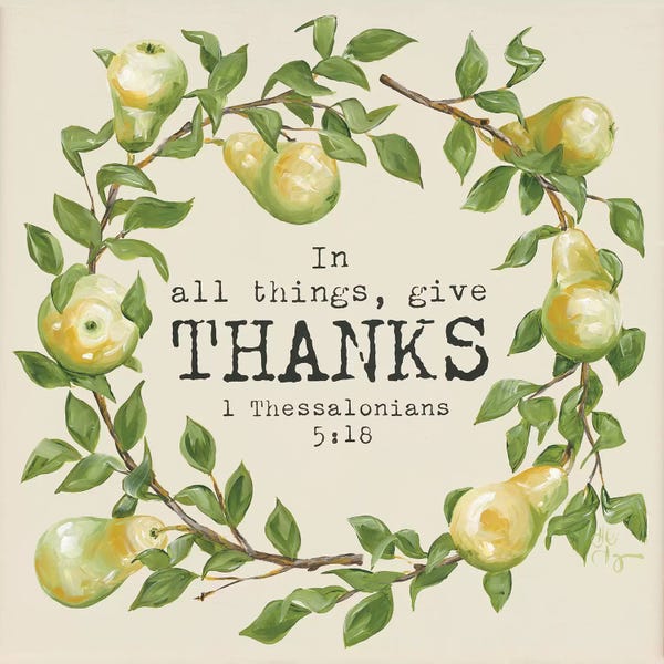Gratitude: Give Thanks by Hollihocks Art