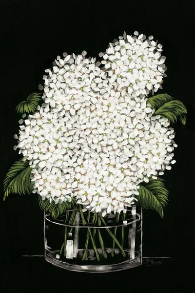 Hydrangeas: Hydrangea In Vase by Hollihocks Art