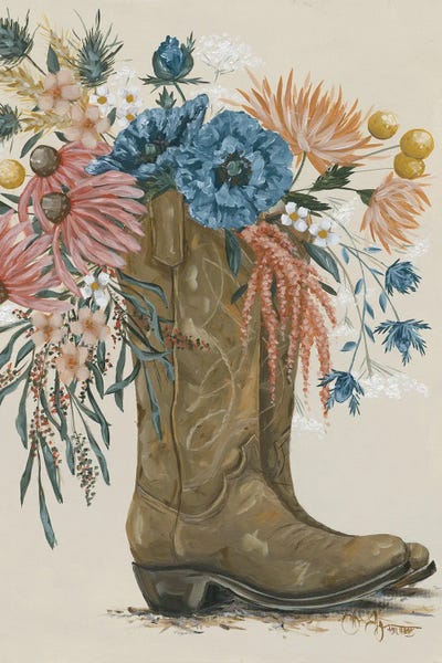 Boots: Wildflower Cowgirl Boots II by Hollihocks Art