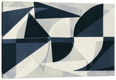 Boat Canvas Art Print - Geometric Abstract Art